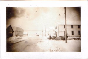 Main street of barracks - Moncton 1941