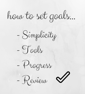 how to set goals...
